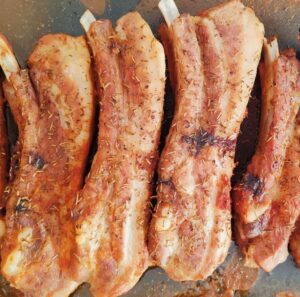 costillas de cerdo de rechupete